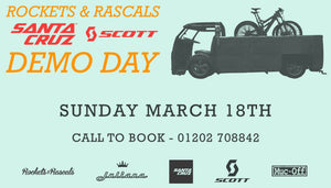 SANTA CRUZ & SCOTT BIKES DEMO DAY - SUNDAY MARCH 18TH