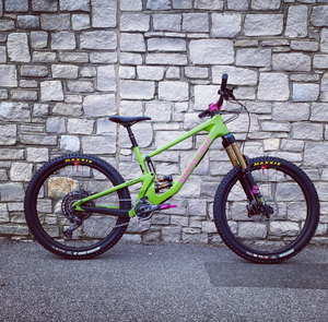 Santa Cruz Nomad X Burgtec Toxic Barbie