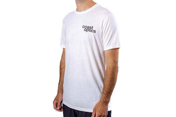 Coast Optics Lost Short Sleeve Tech Tee - White
