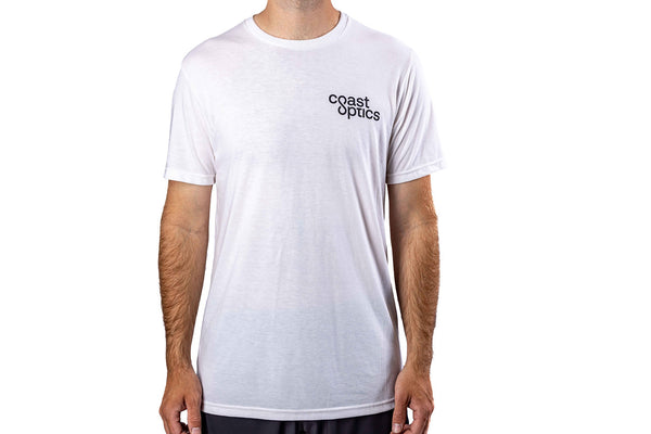 Coast Optics Lost Short Sleeve Tech Tee - White
