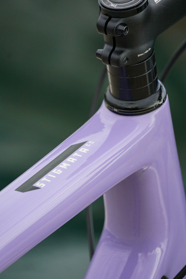 Santa Cruz Stigmata CC Custom Build in Lavender with Rudy forks - size 56cm